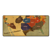 Wellux – grand tapis de souris noir 900x400mm, Base antidérapante, imperméable, pliable, pour les joueurs, bureau, carte de jeu