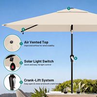 Tente de fête pour 5 à 8 personnes, lumières solaires, imperméable, durable, écologique, portable, utilisable en toutes saisons, tissu Oxford, tiges en alliage d'aluminium
