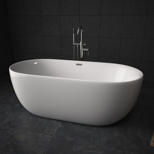 <span class=keywords><strong>Baignoire</strong></span> autoportante rectangulaire en <span class=keywords><strong>acrylique</strong></span> <span class=keywords><strong>de</strong></span> 67 "avec égouttoir Bain à remous économique pour hôtel <span class=keywords><strong>ou</strong></span> salle <span class=keywords><strong>de</strong></span> bain - Product Image 6
