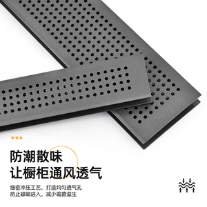 Aluminum Alloy Double-sided Ventilation Mesh 13-18mm Cabinet <b>Door</b> Cover <b>Plate</b> Easy Installation Kitchen Use - Product Image 4