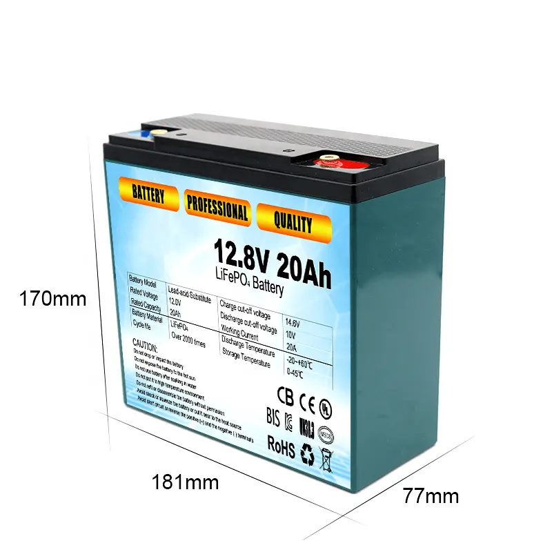 Hochwertige Lithium-Ionen-Autos tarter batterie lifepo4 12v 12.8v 20ah 30Ah 50Ah 60Ah lifepo4 Lithium batterie Autobatterie