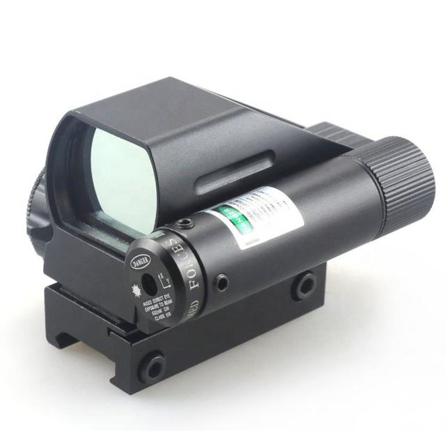 Outdoor Hunting Adjustable Tip Red Dot Sight HD103B Mini Green Laser Sight with Red Laser for High Visibility