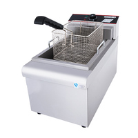 Hoge Kwaliteit Commerciële Rvs Aardappel Chips Dubbele Friteuse Koken Apparatuur Elektrische Friteuse