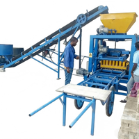 Machine à fabriquer des briques creuses QT 4-26 Hongfan, système de vibration puissant à moteur, blocs de qualité supérieure, prix d'usine bas, pour l'Afrique