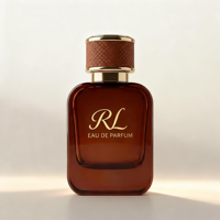 Flacon de parfum personnalisé couleur brun clair 50 ml 100 ml, flacon de parfum rose noir, flacons de parfum en verre vides avec couvercle en cuir