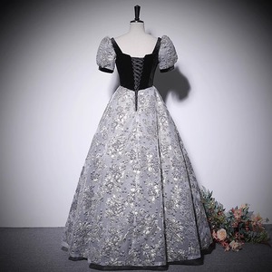 Evening Gown Women Ball Gown Sweetheart Neckline Embroidered Organza Black Formal Dress For Events - Product Image 4