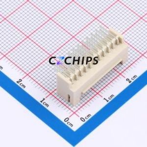 PHB2.0-02-22PWZ Wire-to-Board Pin Header Bent Lead Through Hole,P=2mm Connector 2x11P 2mm Right Angle Insert PHB - Product Image 2