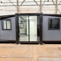Cabaña de Lujo Impermeable de 20 pies con Doble Ala Expandible y Terraza en el Techo para Resorts de Lujo y Vida al Aire Libre