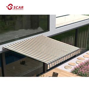 Auvent de terrasse <span class=keywords><strong>électrique</strong></span> à cassette complète <span class=keywords><strong>4M</strong></span> 5M 6M, auvent rétractable motorisé en aluminium pour extérieur - Product Image 2