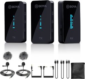 BOYA BY-XM6-micrófono profesional de solapa inalámbrico, Mini condensador para teléfono iPhone, cámara, grabación de Vlog, podcast, <span class=keywords><strong>PC</strong></span> - Product Image 2