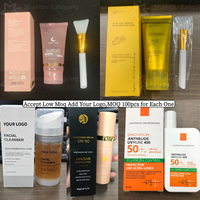 Gel hydratant éclaircissant à étiquette blanche, crème hydratante éclaircissante, anti-âge, niacinamide, capsule de gelée de collagène rose PDRN, crème pour le visage