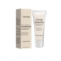 Fond de teint liquide changeant de couleur 30 ml, hydratant, SPF, longue tenue, base de maquillage pour peaux claires à moyennes, OEM, étiquette privée personnalisée