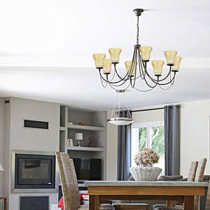 Abat-jour en forme de cloche, remplacement de l'abat-jour de <span class=keywords><strong>ventilateur</strong></span> de plafond, remplacement de la coque de lumière en verre <span class=keywords><strong>pour</strong></span> <span class=keywords><strong>lustre</strong></span>, applique murale - Product Image 6