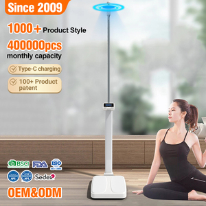 Détecteur de <span class=keywords><strong>hauteur</strong></span> à ultrasons 200Kg 440Lb 195cm Échelle électronique numérique de <span class=keywords><strong>hauteur</strong></span> et de graisse corporelle humaine - Product Image 1