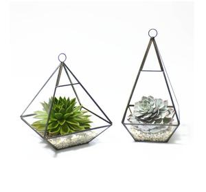 Boîte en verre à cadre en laiton glamour Terrariums Idéal pour la table de mariage et la décoration de la maison Porte-anneau en verre antique élégant - Product Image 6