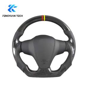 Volante de Coche Personalizado de Fibra de Carbono Forjado con Luces LED para <span class=keywords><strong>Toyota</strong></span> GR <span class=keywords><strong>Yaris</strong></span> Vios Mk3 2006 2007 2008 2009 2010 2011 Sin Airbag - Product Image 3