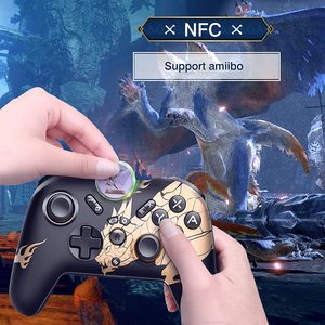 Mobapad Quái Vật <span class=keywords><strong>Hunter</strong></span> Tăng Điều Khiển Phím Điều Khiển Cho Nintendo Chuyển Đổi PC Android IOS Trò Chơi Phụ Kiện Không Dây Màu Xanh Răng Gamepad - Product Image 5