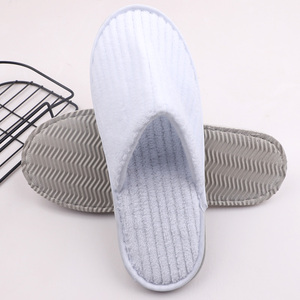 Custom Wholesale Luxury Disposable Hotel <strong>Slippers</strong> Flat Coral Velvet Eco-Friendly Comfortable Haofei Brand Hotel Amenities - Product Image 2