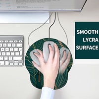 Nouveau gros conception personnalisée Sublimation blanc bureau caoutchouc repose-poignet Gel tapis de souris de jeu avec repose-poignet pour la maison de bureau