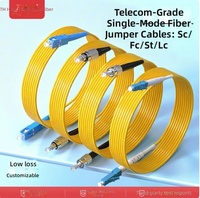 Cordon de brassage à fibre optique monomode de qualité télécom Tanghu LC-SC, flexible pour intérieur, FTTH, 3m, 5m, 10m, garantie 1 an, 1310/1550nm