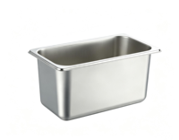 Conteneur alimentaire commercial en acier inoxydable 304 Gastronorm GN 1/3, ensemble de bacs de cuisine pour aliments congelés