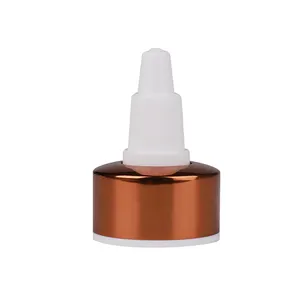 Customized Color Squeeze Dropper Caps Plastic Flip Spout Cap 24/410 Twist Cap For Chemical Bottles