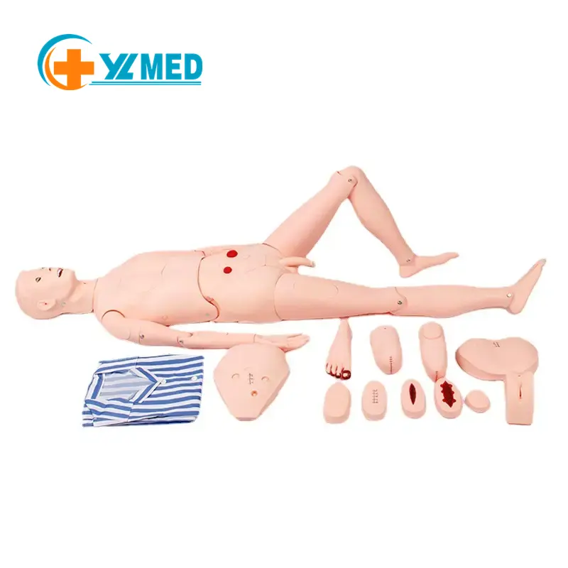 Anatomical Human Model Multi functional Patient Care Training Female CPR Dummy Patient Care Life Size Full Body Mannequin