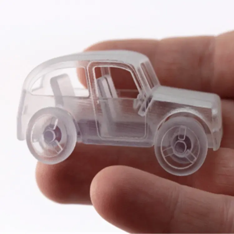 Özel prototip üretim ürün oyuncak araba modeli reçine sla şeffaf şeffaf plastik 3d baskı