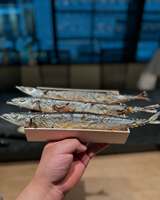 Venta al por mayor de pescado saury salado preasado congelado, saury del Pacífico congelado rápido individual IQF para restaurante suministro a granel
