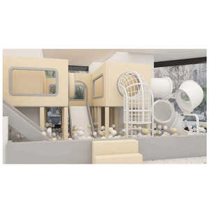 Çocuklar için kapalı oyun alanı ekipmanları çocuk bebek uçak slayt ahşap yumuşak oyun alanı parkı küçük Set ticari oyun alanı - Product Image 5