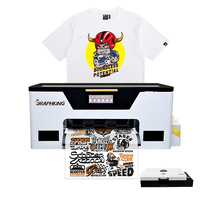 Fourniture d'usine Graphking bon prix imprimante A4 A3 DTF machine d'impression textile directe sur film pour impression sur tissu T-shirts