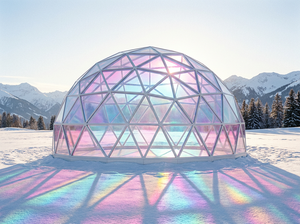 Domo Geodésico de Vidrio Impermeable con Estructura de Aluminio, Cabaña Transparente Tipo Iglú para Jardín, Carpa de Glamping para Hotel - Product Image 2