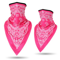 Bandana tendance, style hip-hop, cache-visage à motif paisley, cache-cou respirant à trous d'aération hautement élastique pour le cyclisme en plein air