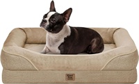 Lit pour chien Cocon Confortable et Fermé, Imperméable, Orthopédique, Mousse alvéolée, Rembourrage 360°, Canapé pour animaux, Emballé en carton, Toutes saisons