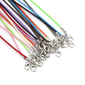 Collier coloré cordon ciré <span class=keywords><strong>corde</strong></span> bricolage pendentif accrocher <span class=keywords><strong>corde</strong></span> avec fermoir à griffe de homard - Product Image 5