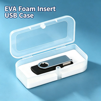Estuche de Plástico para Memoria USB SUNSHING con Espuma, Estuche Personalizado para Memoria USB, Caja de Regalo, Soporte Portátil para Pendrive, Embalaje para Memoria USB