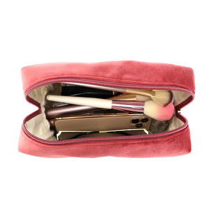 Bolsa de Cosméticos de Viaje de Terciopelo al por Mayor, Organizador de Maquillaje Personalizable, Proveedor de Bolsas de Aseo de Lujo para Mujer - Product Image 5