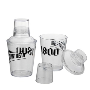 แก้วเชคค็อกเทลพลาสติกขนาด 12 ออนซ์ พร้อมฝาและที่กรอง สีหลากหลาย รับสกรีนโลโก้ อุปกรณ์ปาร์ตี้ ผลิตในเวียดนาม - Product Image 4