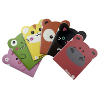 Blocs-notes autocollants animaux créatifs mignon ours chat chien cochon grenouille conception amusante papeterie cadeau pour les étudiants et le bureau