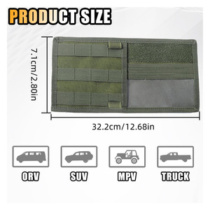 Car Sun Visor Storage <b>Bag</b> Oxford Cloth 4-7 Compartments Multifunctional <b>Document</b> Holder For Car Organizers - Product Image 4