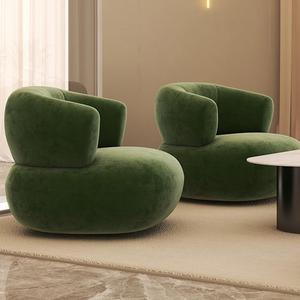 Sofá de Hotel en Forma de L con Espuma de Alta Densidad y Tela Flocada con Diseño Artístico para Recepción de Hotel - Product Image 2