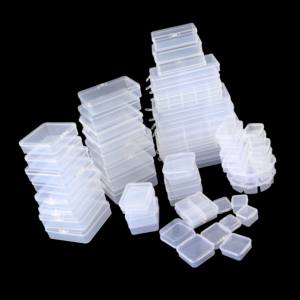 Düşük adedi şeffaf boş boncuk kutusu organizatör <span class=keywords><strong>mini</strong></span> temizle takı şeffaf plastik saklama kabı küpe için - Product Image 6