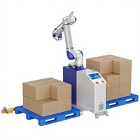 Paletizador Robótico JINWEI DS-CR45 de 45 kg y 1947 mm, 6 Ejes, ISO 10218, CE, UL, 8 piezas/min, IP67, para Líneas de Producción Industriales de Alta Resistencia