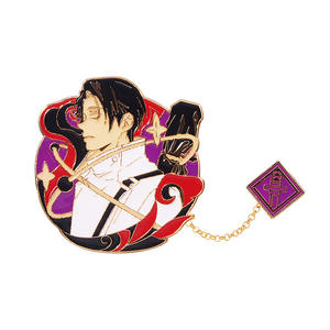 Broche Anime japonais Jujutsu Kaisen, Badge Gojo Satoru Ryomen Sukuna broches en émail <span class=keywords><strong>Cosplay</strong></span> métal <span class=keywords><strong>Manga</strong></span> homme <span class=keywords><strong>femme</strong></span> cadeau pour ami - Product Image 5