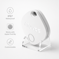 ATUVOS Traceur GPS intelligent en plastique étanche IP67 5G MFi Findmy pour animaux de compagnie, localisation longue portée, compatible iOS CE