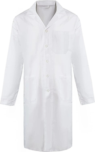 ชุดเสื้อโค้ทแลปสีขาวคงทนคงทนคงทนคงทนคงทนคงทนหลวมกระชับปกติ - Product Image 5