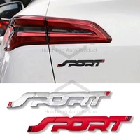 Autocollant de logo sportif en métal 3D, emblème de badge pour le coffre arrière, le côté, le garde-boue de la voiture, pour Land Rover Discovery Range Rover Evoque Honda