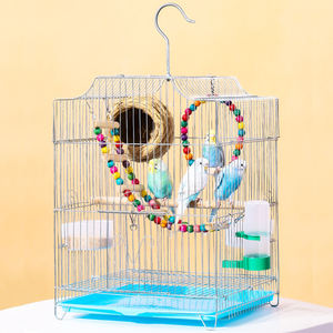 Grande cage à oiseaux pour la reproduction des perroquets avec plateau amovible en fer métallique volière extérieure debout grandes cages à oiseaux - Product Image 6