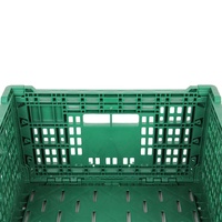 Caisse pliante de haute qualité et au meilleur prix au Vietnam, caisse en plastique pliable 600x400x220, panier à fruits en maille