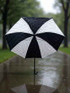 Ombrello medio 105 cm, 8 stecche, apertura manuale, tessuto pongee, accessorio da viaggio per adulti. - Product Image 2